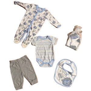 Vitamins Baby 6 Piece Baby Boy Set